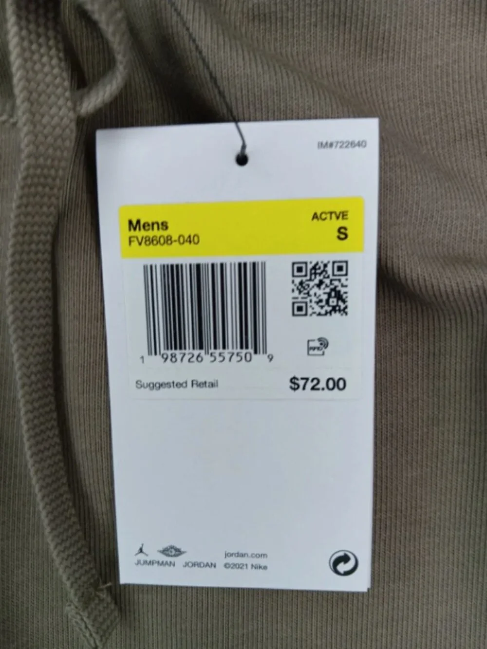 Jordan Sport Crossover Dri-FIT Fleece Pants Men’s Small Tan FV8608-040 NWT